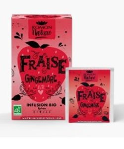 Fraise Gingembre BIO, 16 infusettes